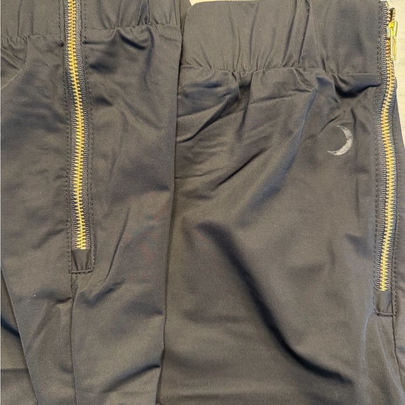 ZYIA Black Joggers with Gold Zipper - Picture 5 of 8